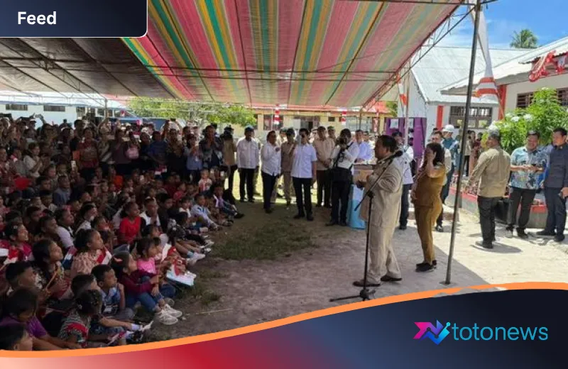 Sentuhan Hangat Prabowo di Ujung Utara Nusantara: Nyanyian Patriotik Menggema di Pulau Miangas
