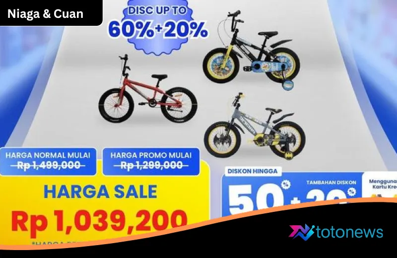 Gebrakan Transmart Full Day Sale: Berburu Sepeda Berkualitas Mulai Rp 1 Jutaan di Akhir Pekan Ini