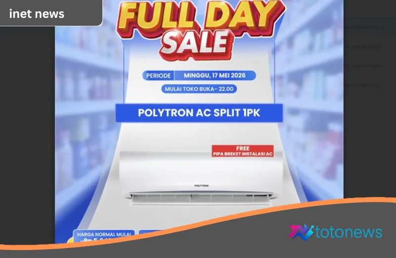 Solusi Sejuk di Tengah Terik: Transmart Full Day Sale Beri Diskon Gila-gilaan untuk AC Polytron 1 PK