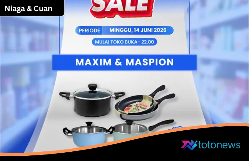 Pesta Diskon Dapur: Transmart Full Day Sale Banting Harga Teflon dan Panci Maxim-Maspion Hanya Rp 70 Ribuan