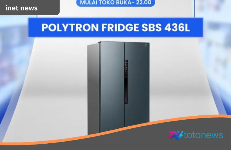 Transmart Full Day Sale Juni 2026: Kulkas Polytron Side-by-Side 436L Diskon Drastis, Hemat Hingga Rp3 Jutaan!