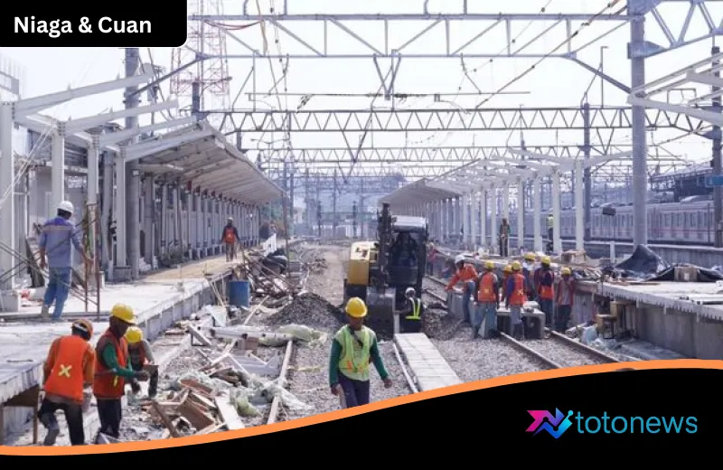 Stasiun Bogor Bersiap Sambut KRL 12 Gerbong: Proyek Perpanjangan Peron Jalur 6, 7, dan 8 Dikebut Demi Kenyamanan Penumpang