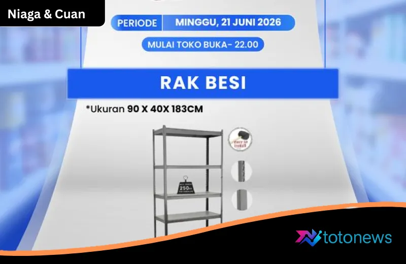 Banjir Diskon Transmart Full Day Sale: Rak Besi Premium Dibanderol di Bawah 1 Juta Rupiah!