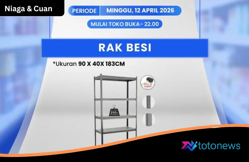 Berburu Rak Besi Murah di Transmart Full Day Sale, Diskon Melimpah Hanya Hari Ini!