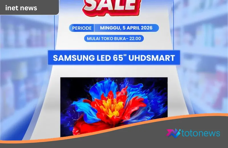 Gebrakan Transmart Full Day Sale 5 April 2026: LED TV 65 Inch Turun Harga Hingga Rp7 Jutaan!