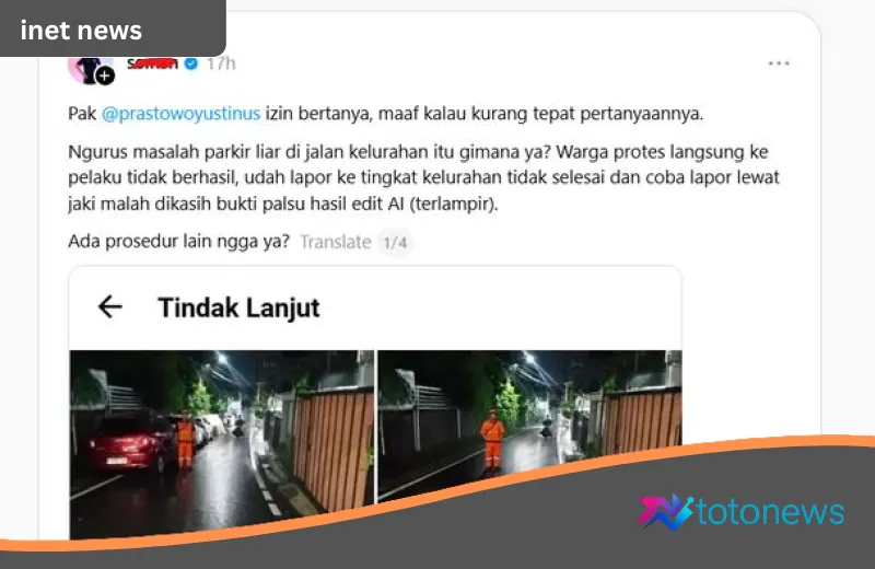 Polemik Foto AI di Aplikasi JAKI: Laporan Parkir Liar Pasar Rebo Tuai Sorotan Publik