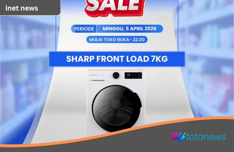 Promo Gila-Gilaan Transmart Full Day Sale: Bawa Pulang Mesin Cuci Front Load 7KG Cuma Rp 3 Jutaan!