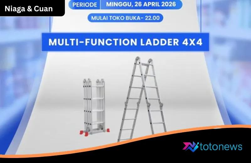 Strategi Belanja Cerdas: Tangga Multifungsi Kini Dibanderol Murah di Transmart Full Day Sale
