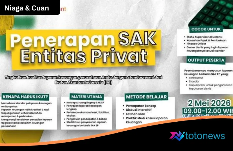 Strategi Jitu Perkuat Kredibilitas Laporan Keuangan: Webinar SAK EP Batch 2 Segera Digelar