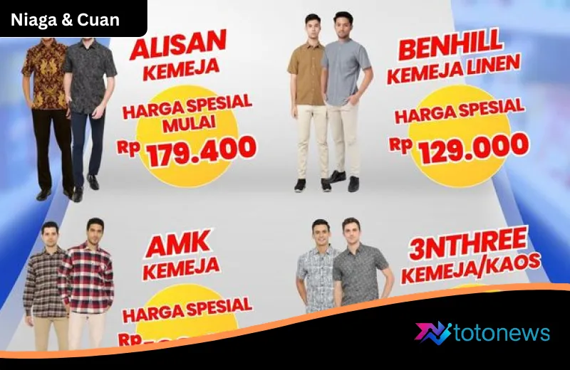 Upgrade Gaya Pria Modern di Transmart Full Day Sale: Serbu Kemeja Branded Harga Miring!
